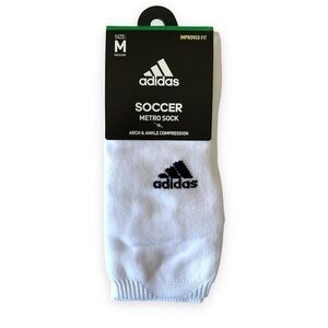 𝅺adidas Metro OTC  Soccer Socks White Men’s Size Medium